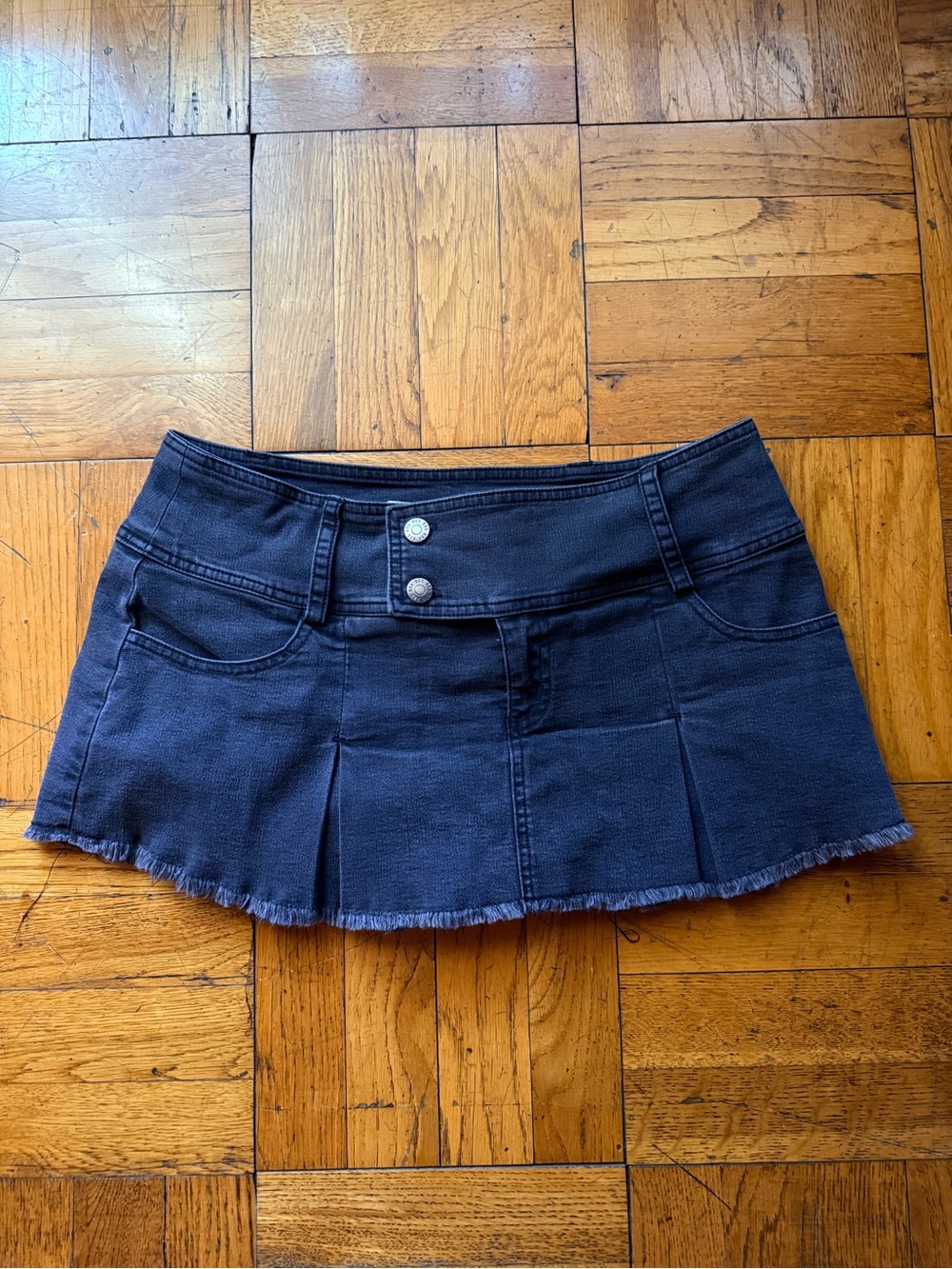 BDG black Pleated Mini Skirt